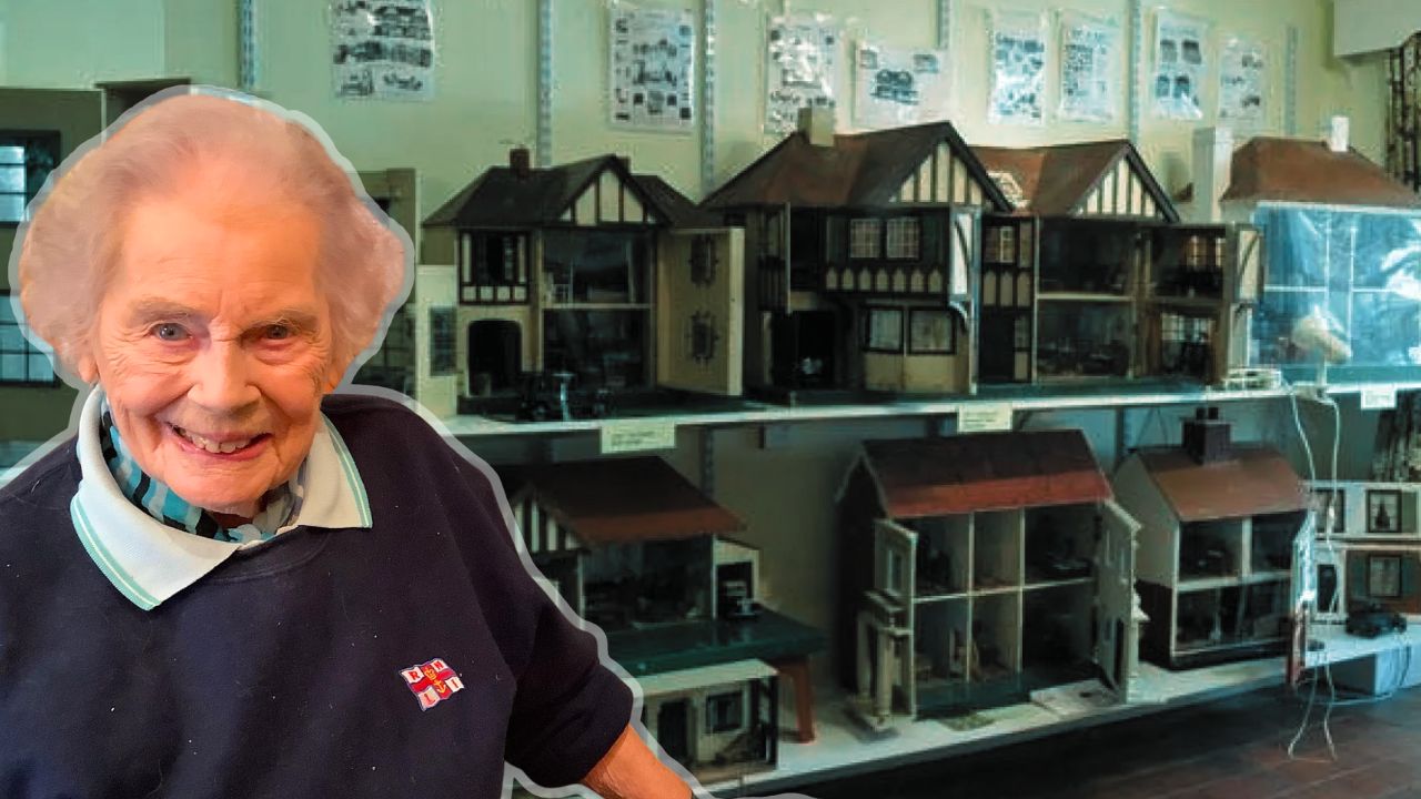 She got her first dolls' house at 8; now, at 101, she runs a museum