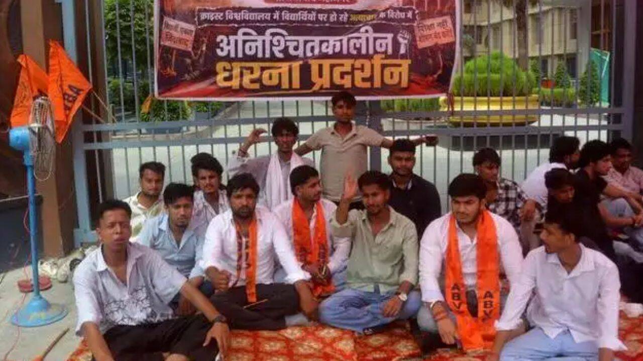 Christ University files complaint after ABVP gherao, vandalism, assault on guards