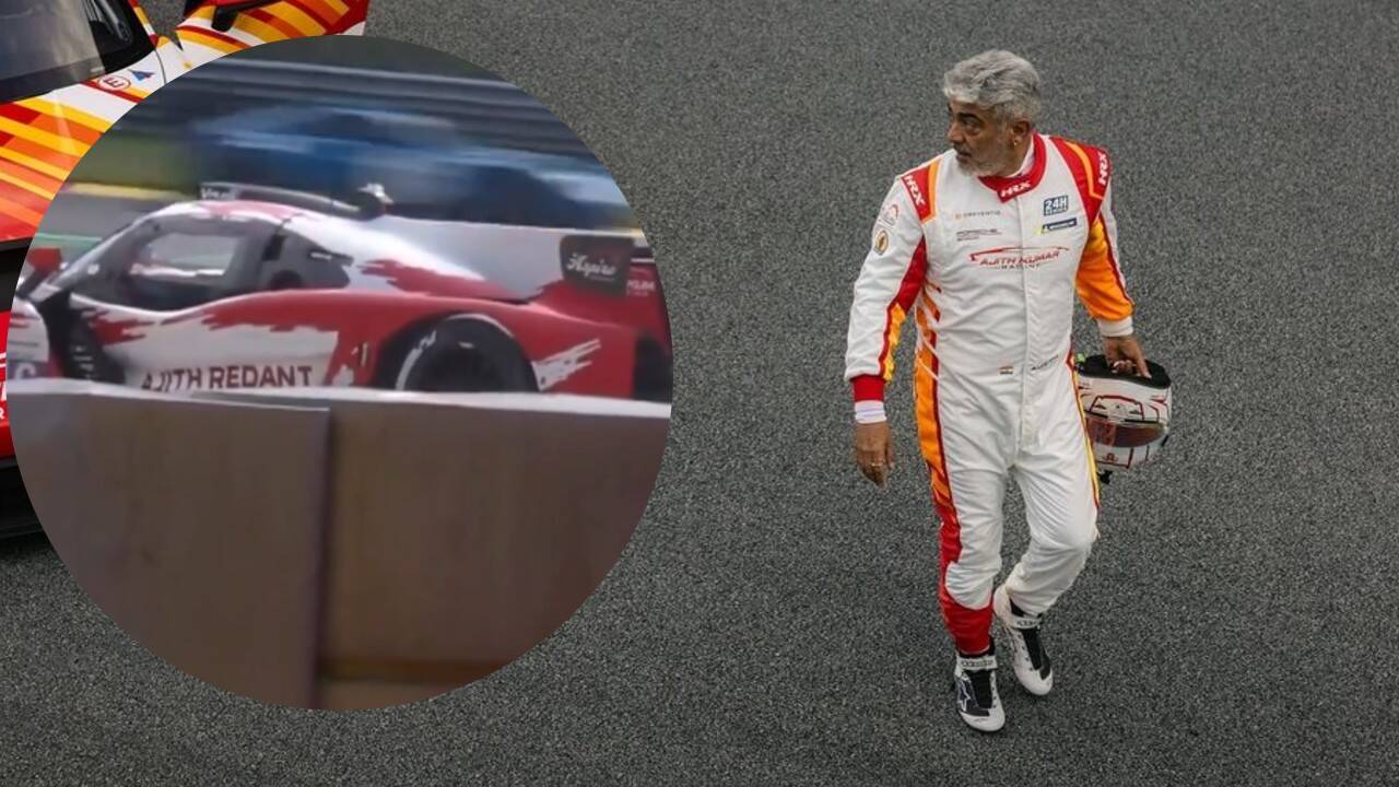 Ajith Kumar escapes unhurt after racing car crash