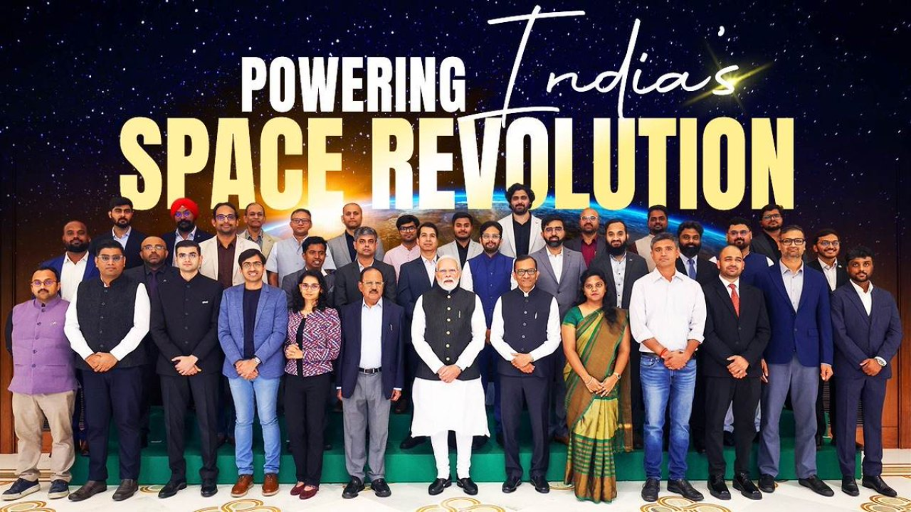 ‘Impressed by their energy & ambition’: PM Modi meets India’s space startups