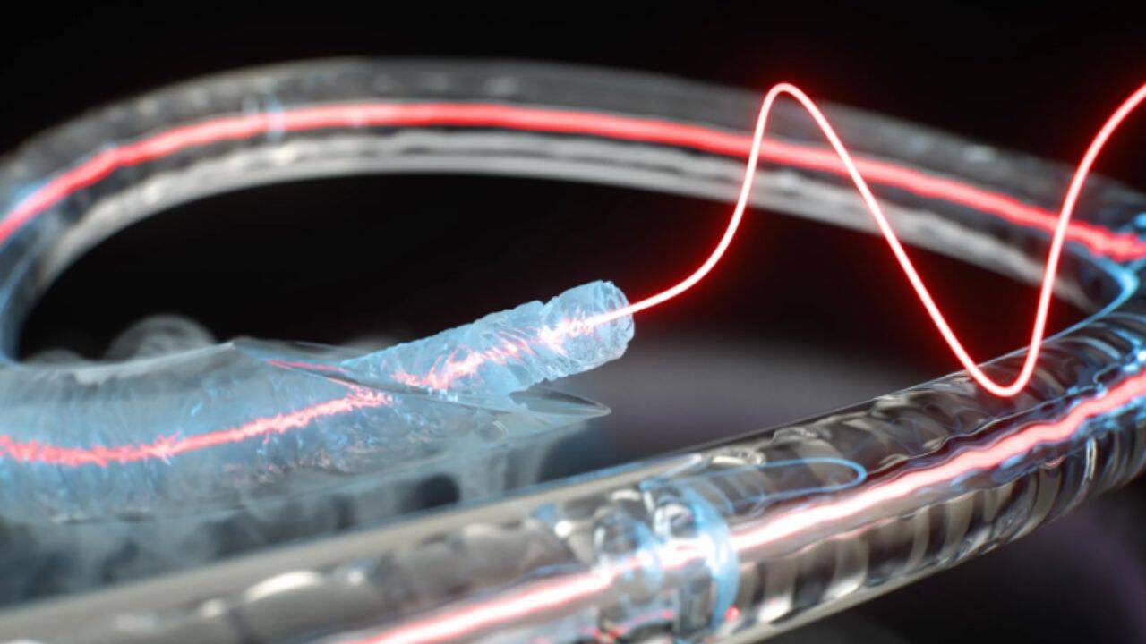 Freezing liquid inside optical fibre makes light and sound interact 1,000x more