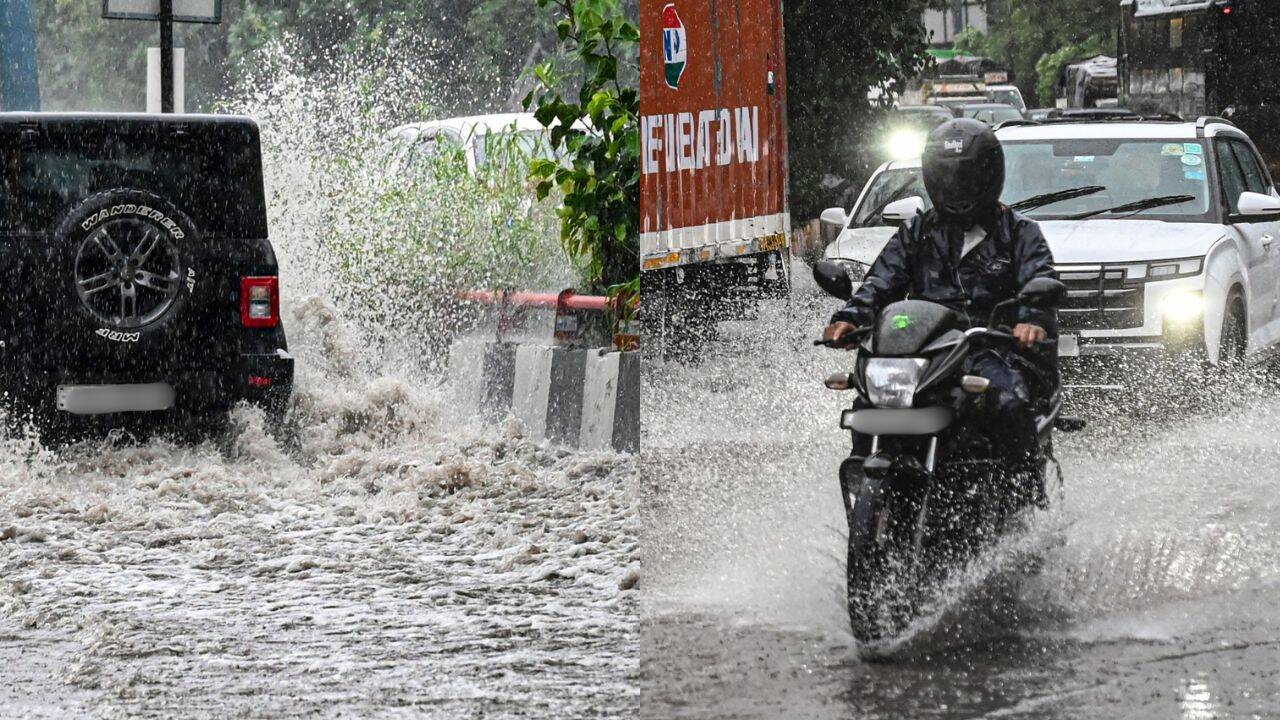 Delhi-NCR rain: 10 videos capture waterlogging, traffic chaos across region