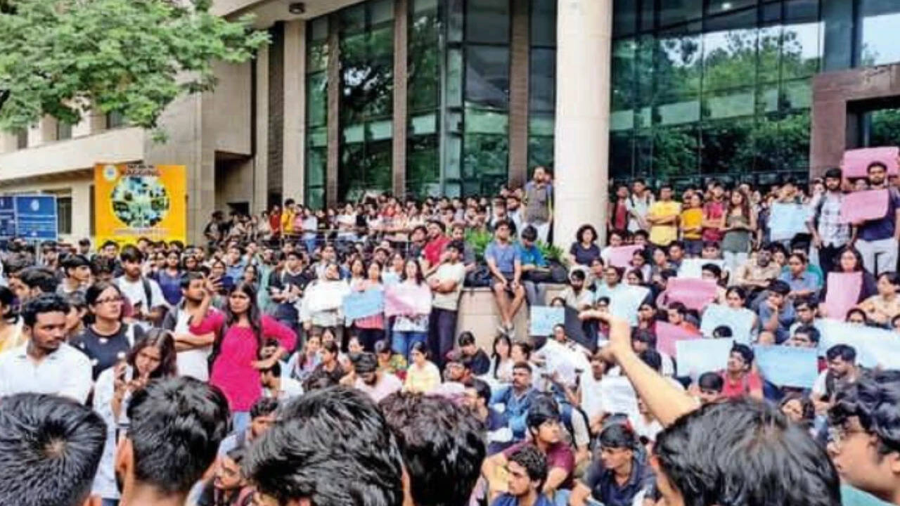‘System needs to take a pause’: Protest erupts at IIT Delhi days after student’s death