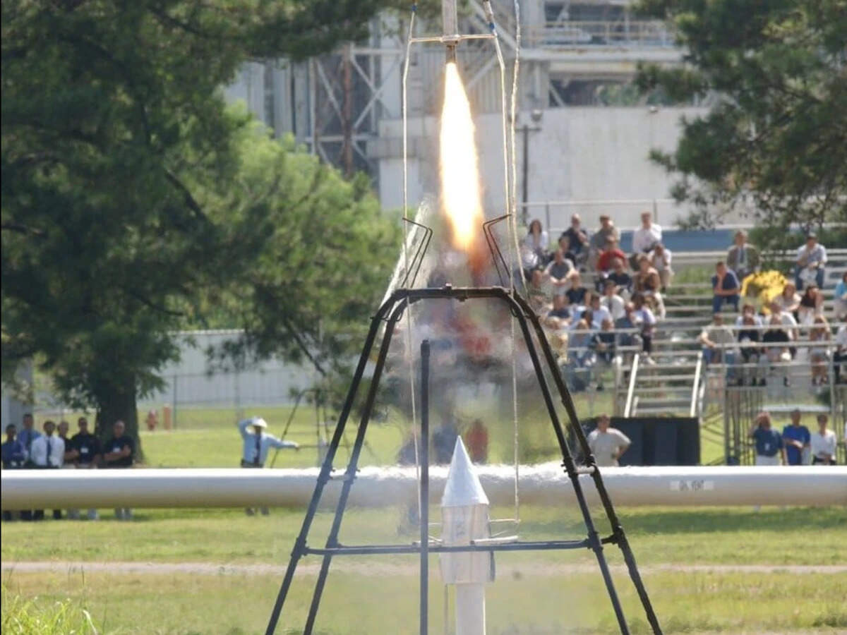 In 1926, a 10-foot rocket rose just 41 feet from a Massachusetts farm
