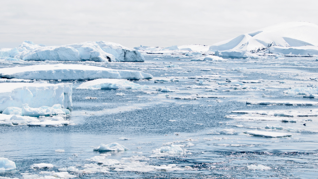 NASA satellites revealed 14 active water areas beneath Antarctica; one lake drained 2 cubic km in 3 years