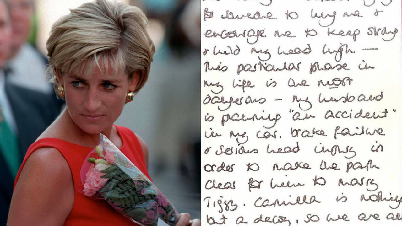 In 1993, Princess Diana wrote a chilling letter to her butler: ‘My husband is planning an accident in my car’