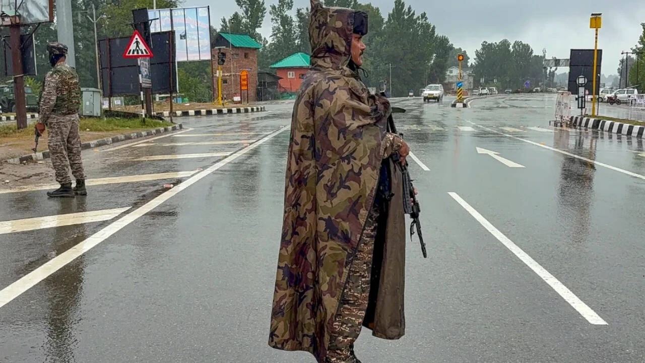 8 terror suspects held in Kashmir; arms-ammo, posters seized