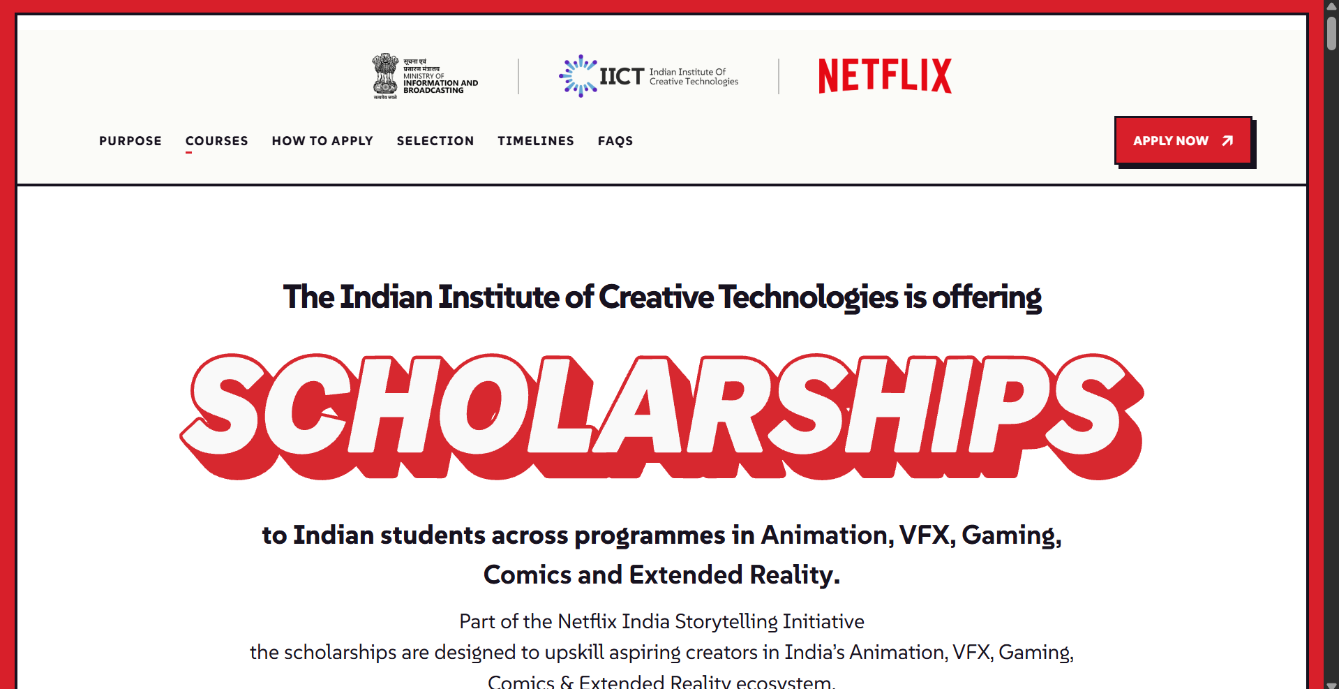IICT, Netflix announce scholarships for 100 students; applications open till September 30