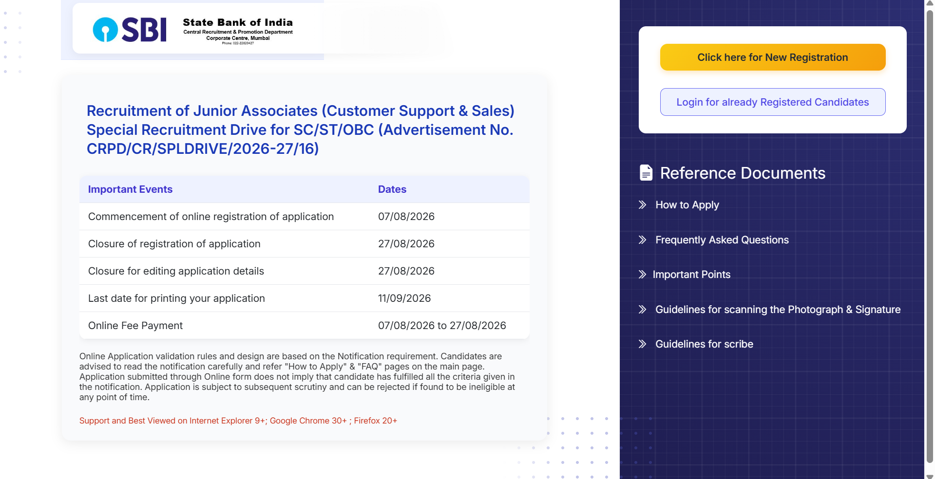 SBI Clerk recruitment 2026: Registration for 1,538 backlog vacancies ends today; direct link to apply here