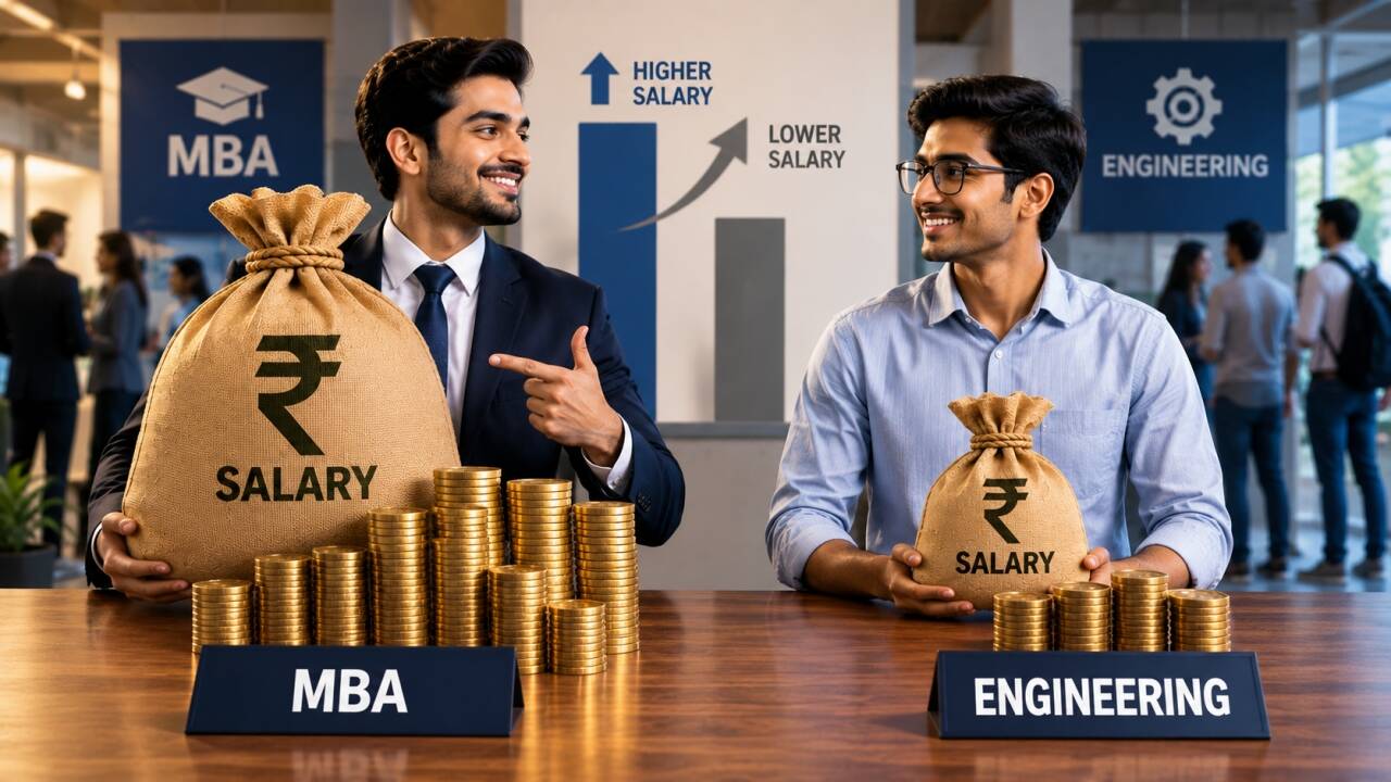 MBA degree is paying more than engineering: Top 10 B-schools offer Rs 27.4 lakh average, while the salary premium of MBAs over engineering is set to rise from 52% to 59%