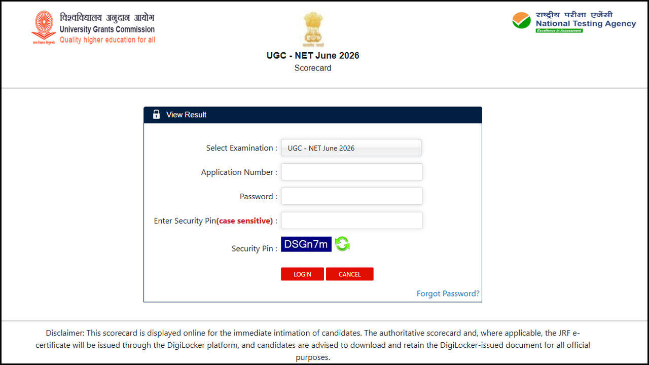 UGC NET June 2026 results declared for 84 subjects; over 1.47 lakh candidates qualify: Direct link