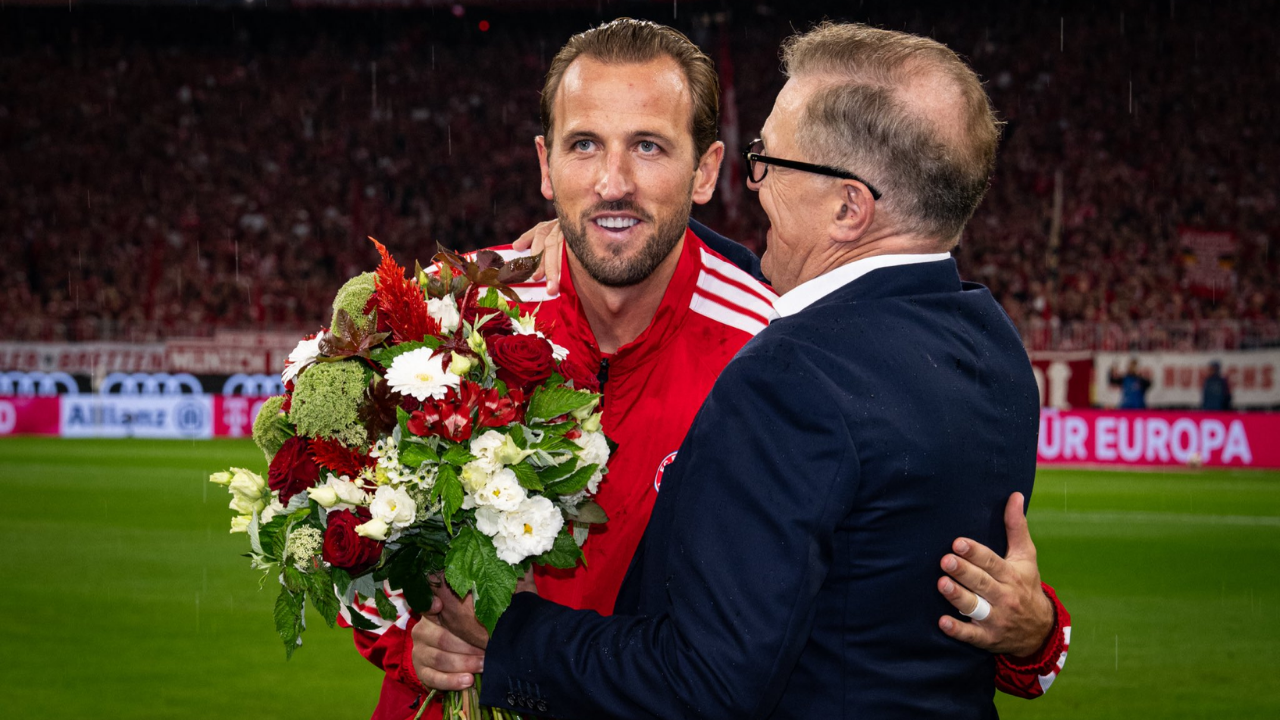 'An honour to become the first player': Kane reacts after making history in Germany