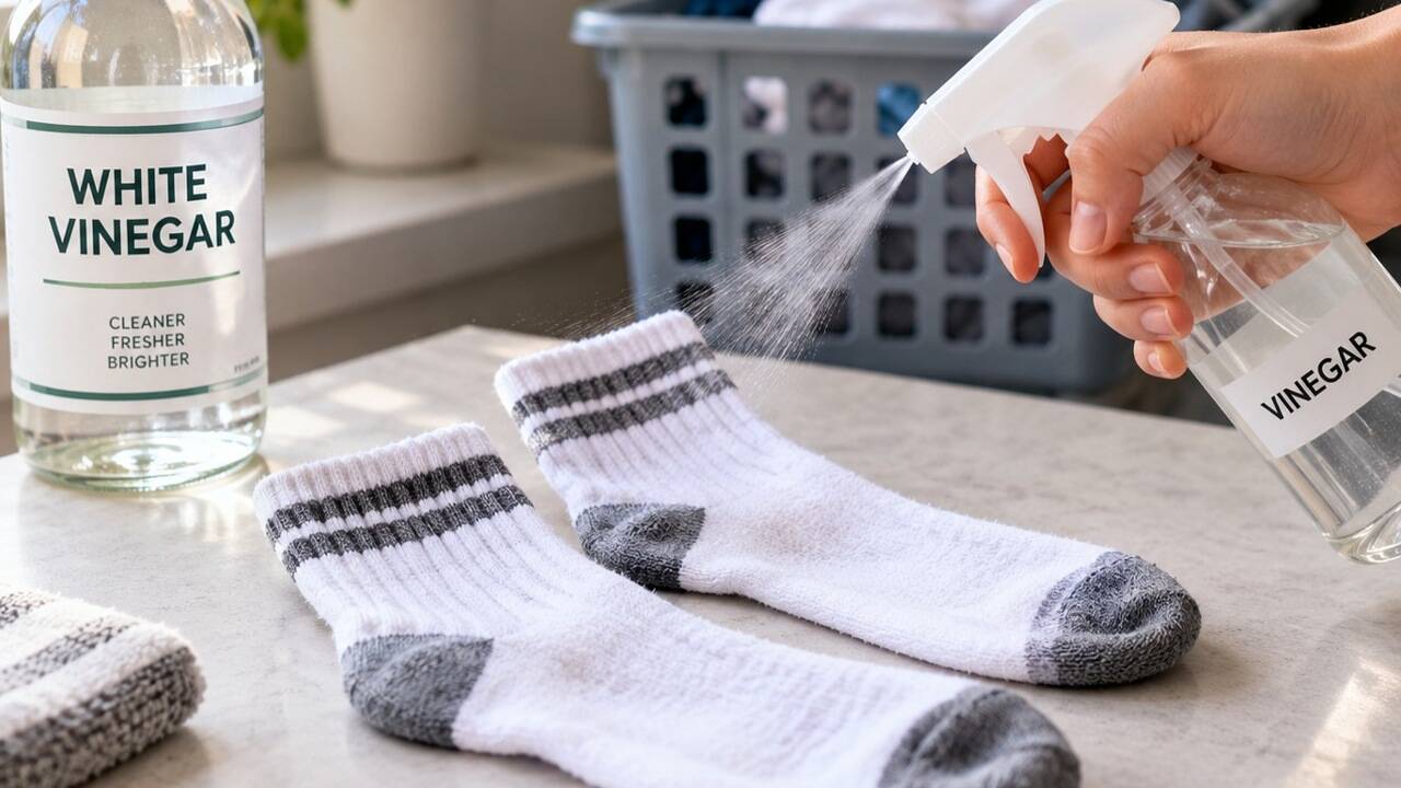Spraying vinegar on socks before washing them: What it does and why this simple laundry hack is recommended