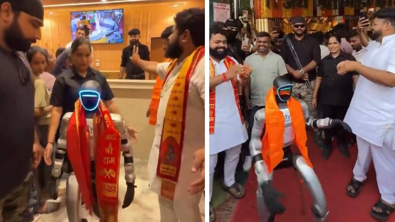 Robot attends puja, dances at Ujjain shop launch; Harsh Goenka asks, ‘Does any of this make sense?’