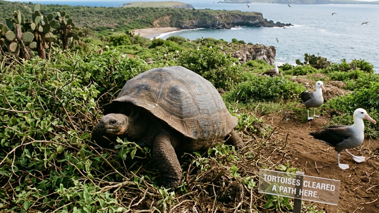How 3,000 giant tortoises are rebuilding Española after near extinction
