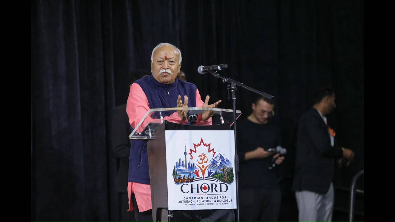 India became ‘Vishwaguru’ through service, not pursuit of superpower status: RSS cheif Mohan Bhagwat in Toronto