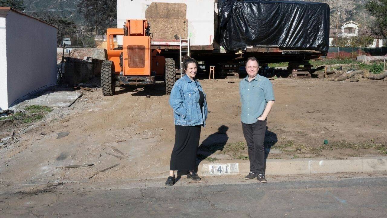 A California family bought a $1 historic house and moved it onto their burned property