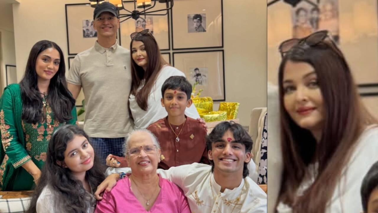 Aishwarya celebrates Raksha Bandhan with brother Aditya Rai, Aaradhya joins: PIC