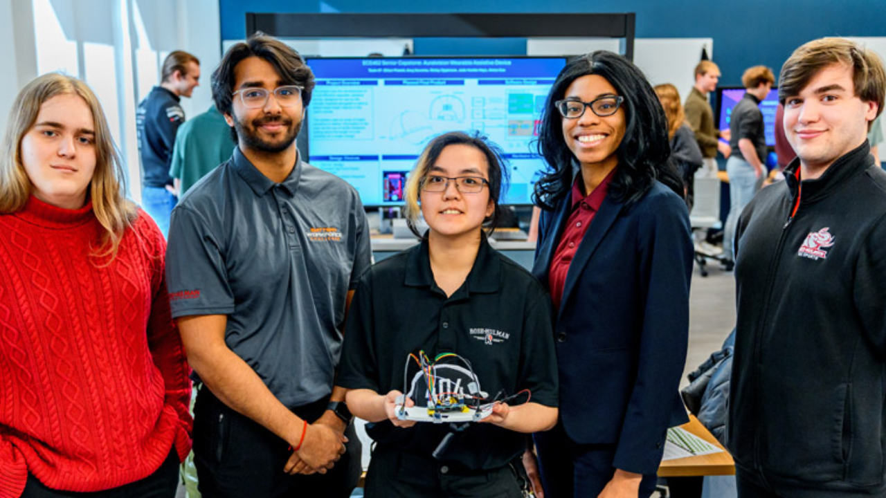 Indiana engineering students build wearable to help visually impaired users