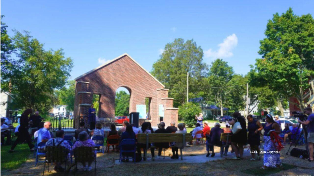Fire-damaged 1867 Michigan school reborn as a $175,000 public park