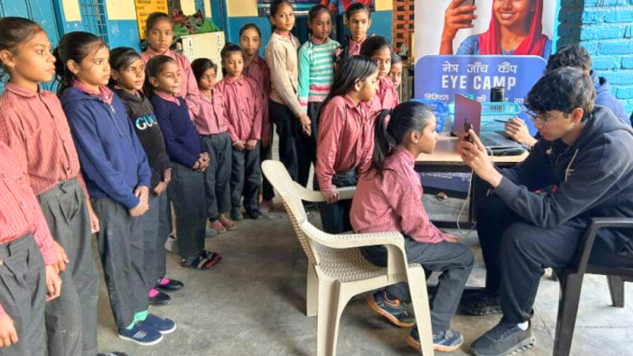 This 17-year-old built an AI app for eye screening and has screened over 1,650 Haryana villagers