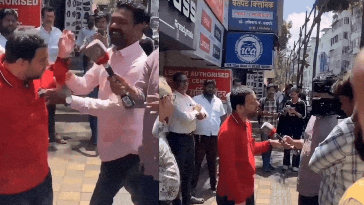 Pune activist opposing loud DJs during Ganpati processions slapped, video surfaces