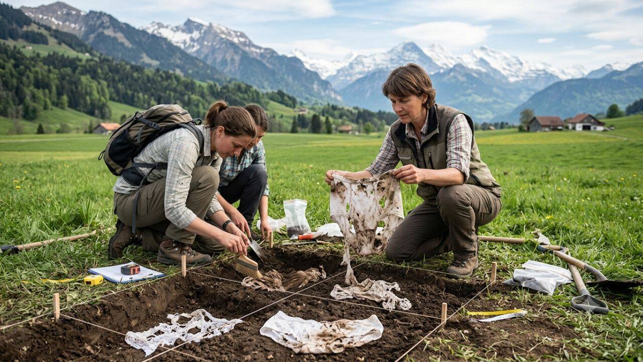 2,000 pairs of underwear were buried across Switzerland to test the soil