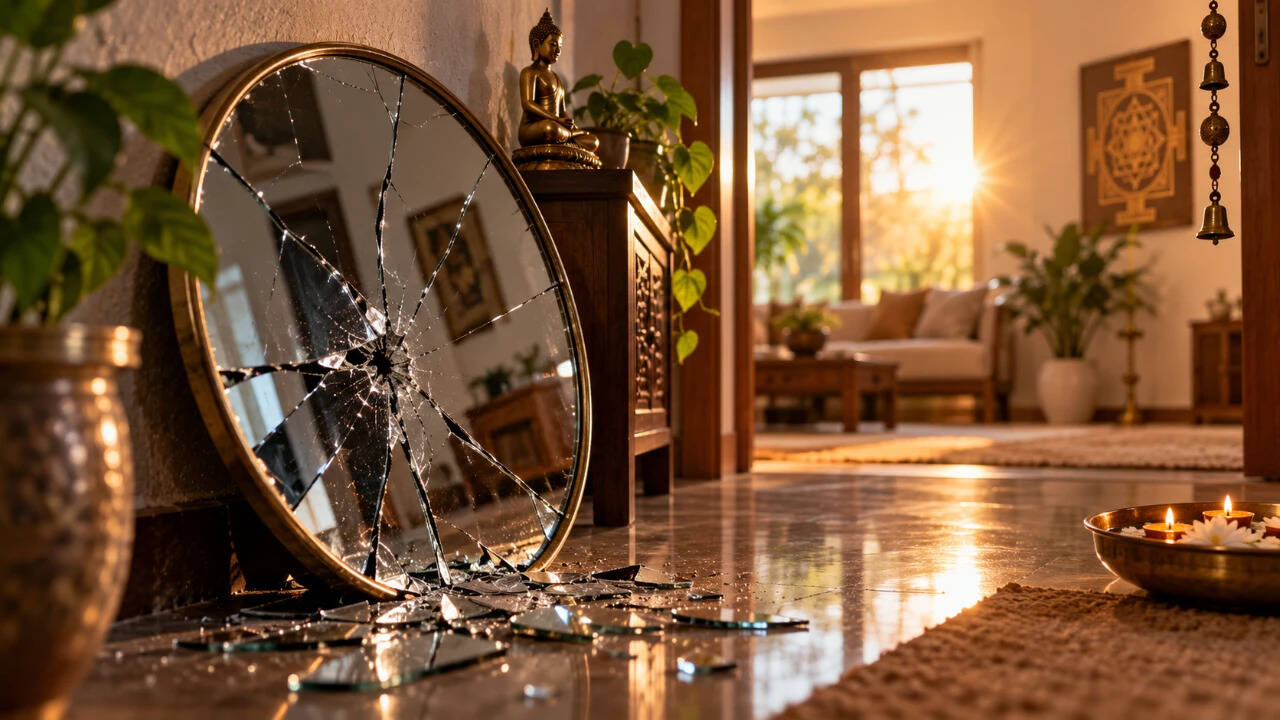 Avoid Broken Mirrors At Home: Vastu links cracks to disturbed energy; offers simple remedies