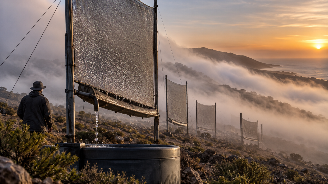 Chile community harvests up to 650,000 litres of water yearly from coastal fog