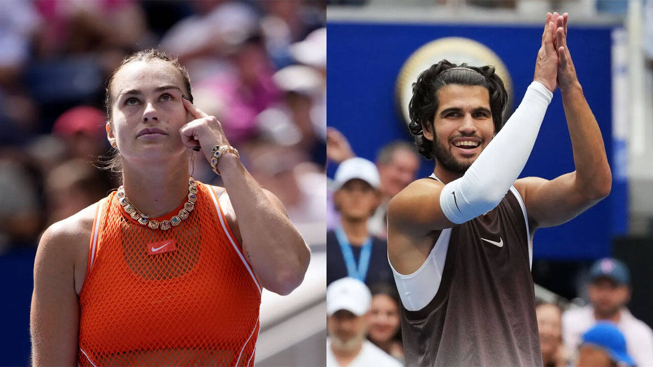 From weed smell to a wardrobe fix: Sabalenka, Alcaraz light up unusual US Open day