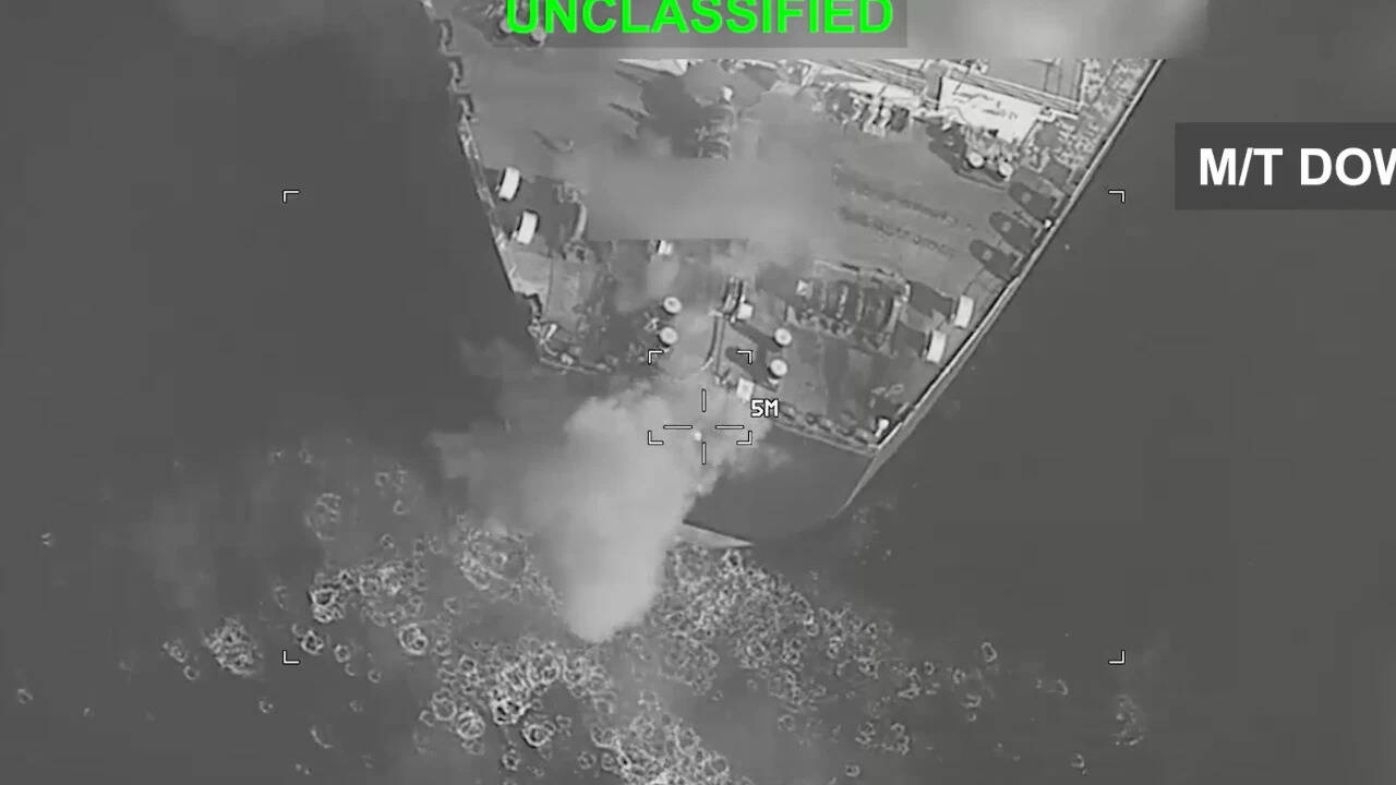Watch: US strikes 3 Iranian oil tankers after Iran targets 2 navy warships