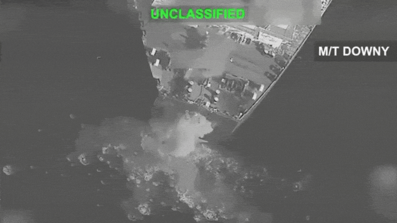 Watch: US strikes 3 Iranian oil tankers after Iran targets 2 navy warships