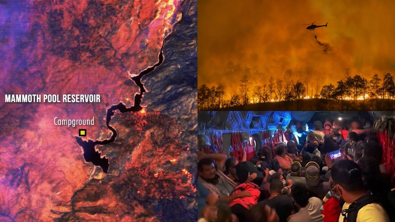 In 2020, CalGuard crews rescued 242 people trapped by California's Creek Fire