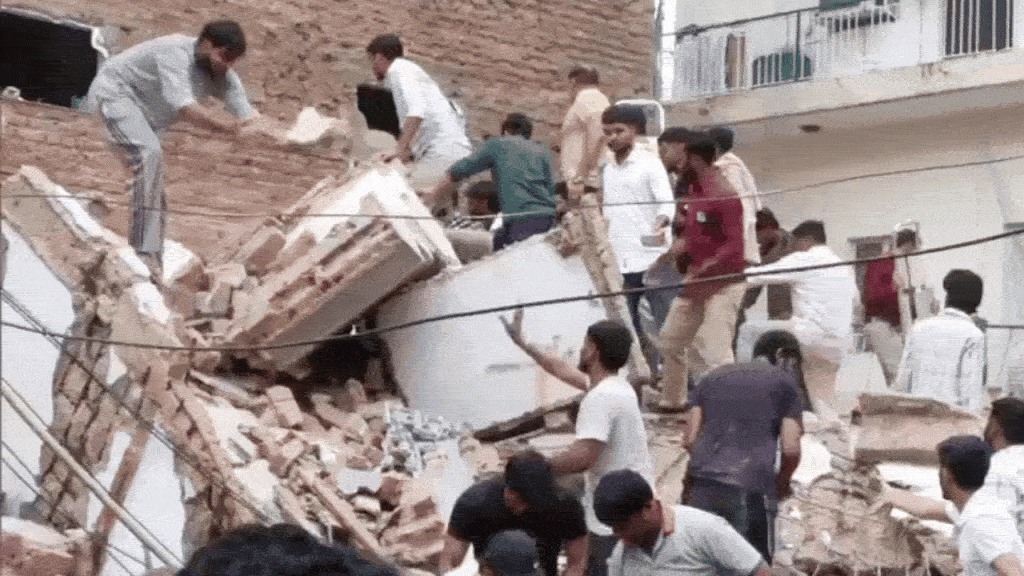‘Adjacent building also caved in’: Eyewitnesses recall Delhi collapse horror