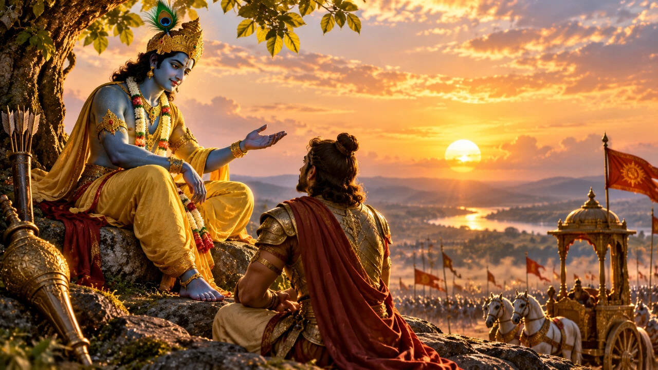 Focus On Action Not Outcomes: Krishna explains the verse on effort; shows why worry fails