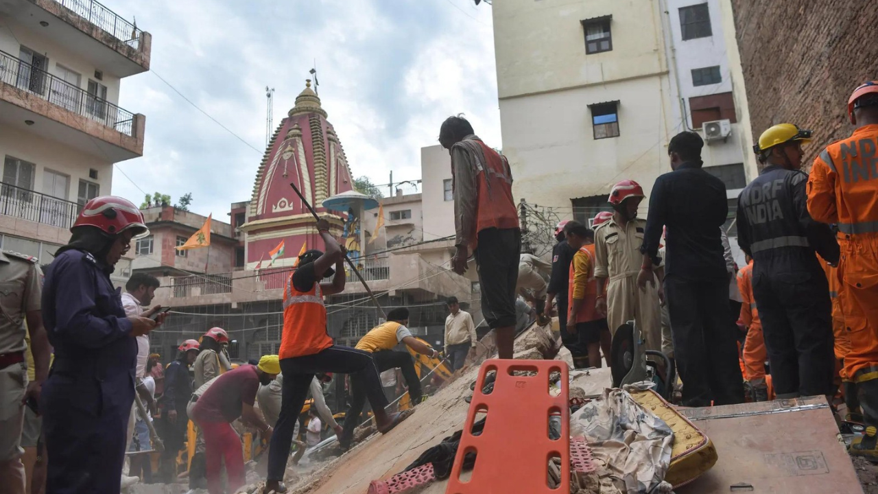 MCD seals illegal 4+ floor buildings after Satya Niketan PG collapse kills three