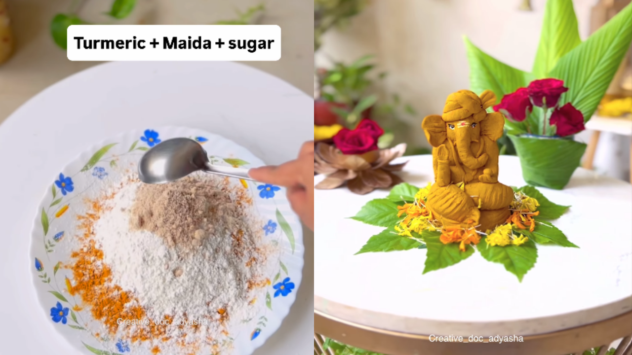 Ganesh Chaturthi 2026: Make eco friendly Ganesha idol at home; visarjan in a bucket