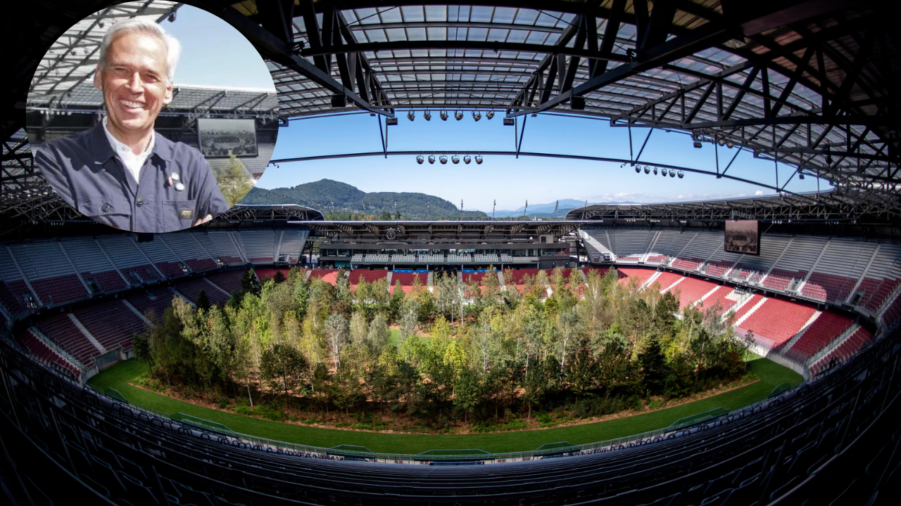 In 2019, Klaus Littmann filled an Austrian stadium with 299 trees to show a future without forests