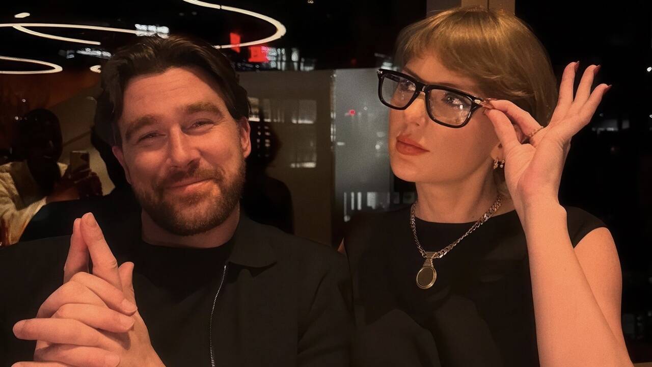 Taylor-Travis SPOTTED on date night at Indian restaurant— WATCH
