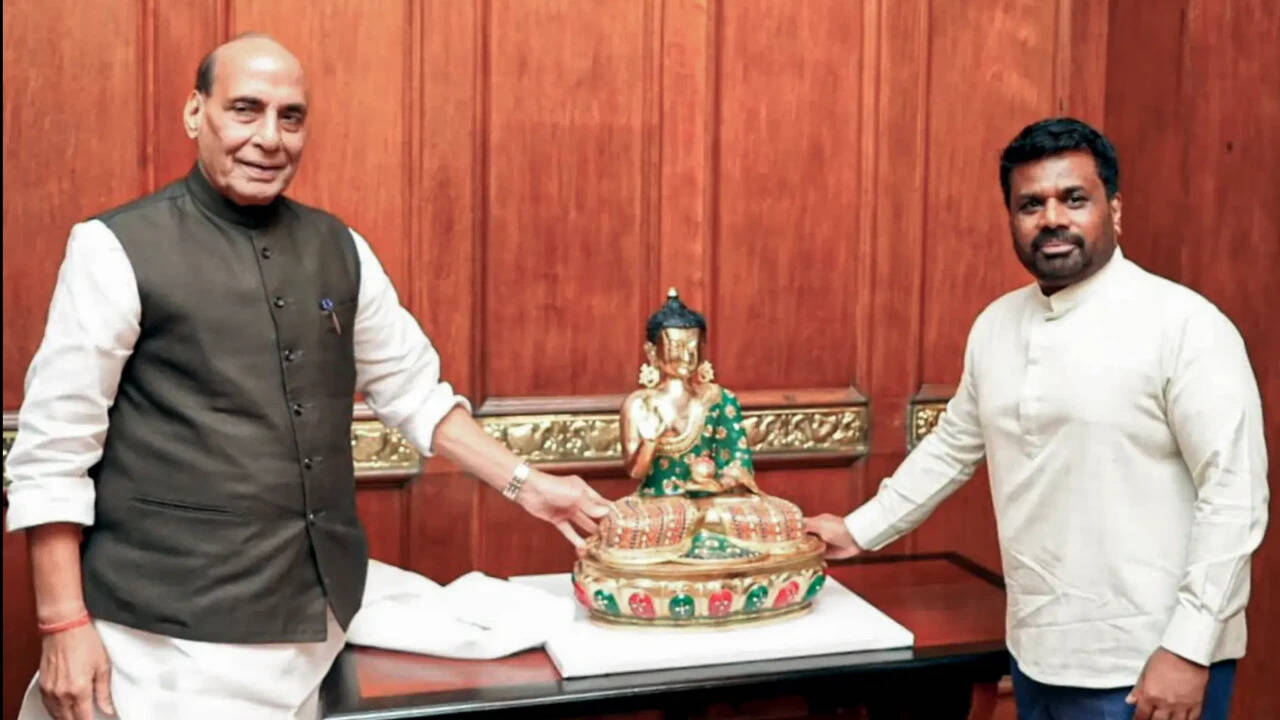 ‘Civilisational twins’: Rajnath meets Sri Lankan prez, steps up India’s defence ties