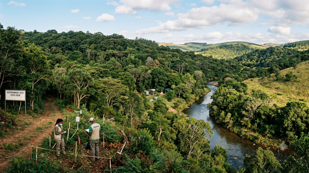 In 1976, a farmer planted trees to stop erosion and grew a forest decades later