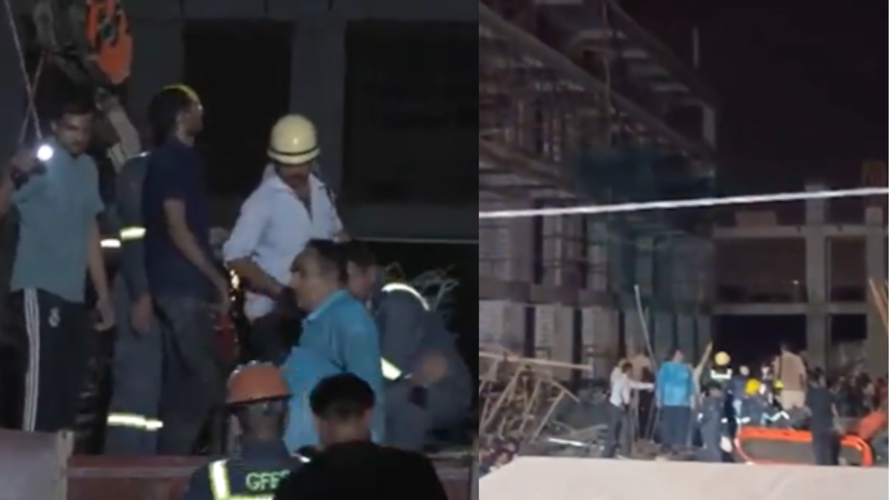 Portion of under-construction building collapses in Gandhinagar, rescue op launched