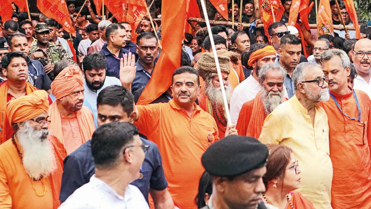 Suvendu Adhikari's 'strict medicine' warning to 'anti-national' sympathisers at Jadavpur university