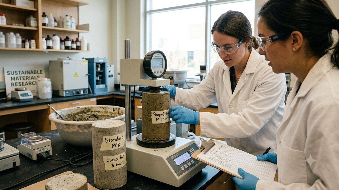 Scientists turn human poop into concrete that gets 42% stronger