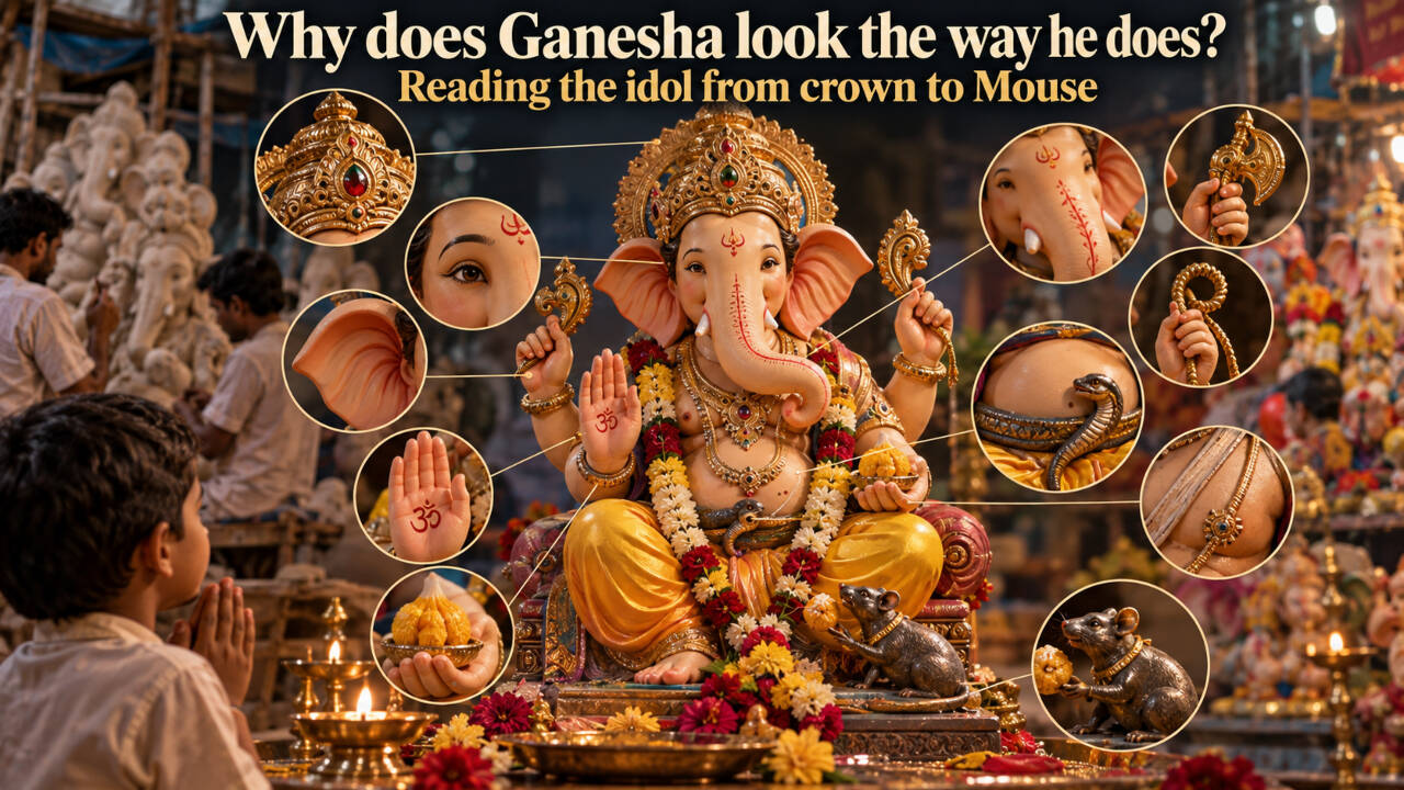 Ganesh Chaturthi: Decoding Ganesha idol details; what each part signifies at home