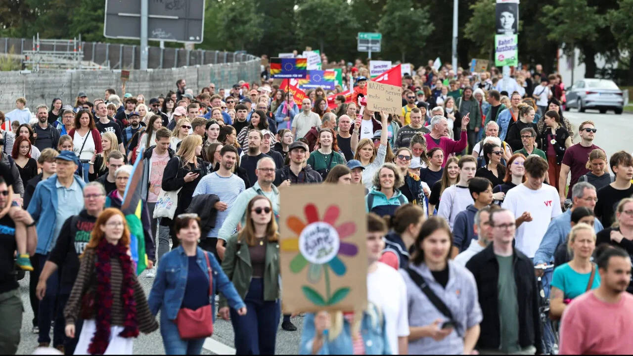 Mass protests erupt in Germany as AfD eyes breakthrough in eastern states