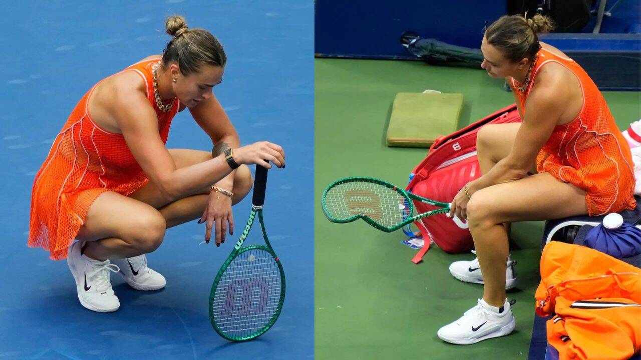 Sabalenka smashes racket, hits ball into crowd after US Open defeat to Rybakina