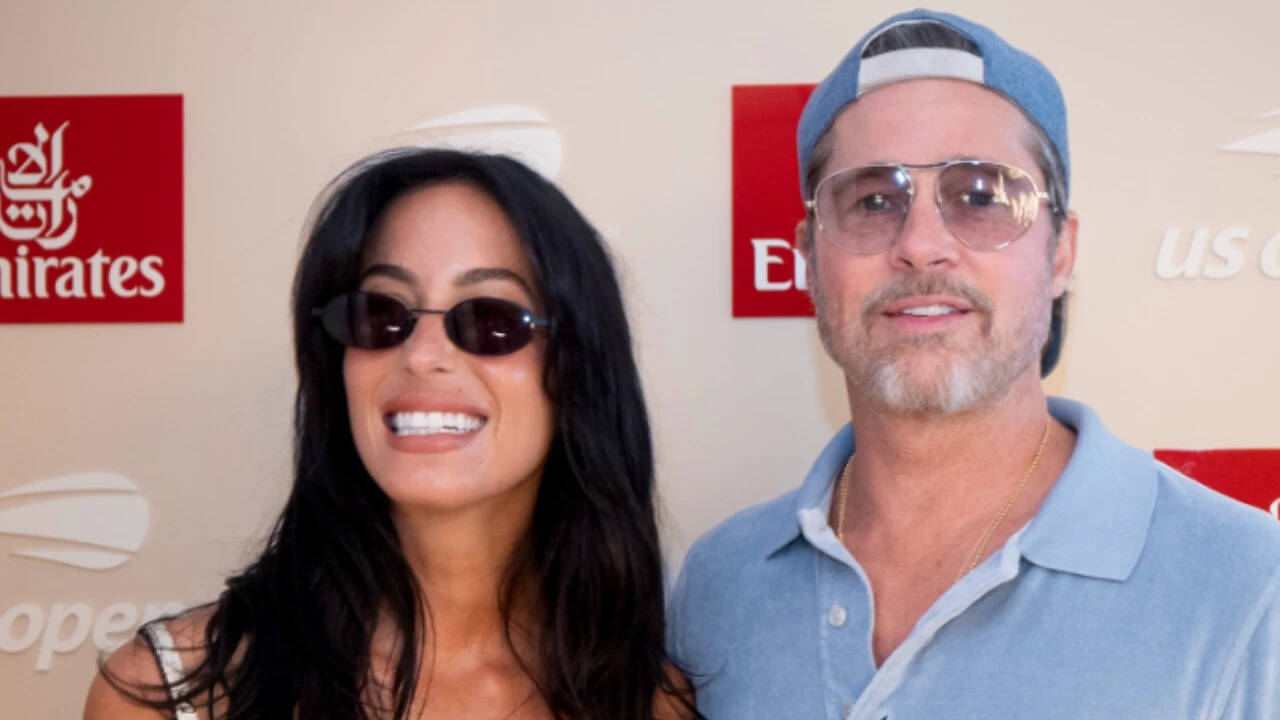 Brad Pitt and Ines De Ramon attend US Open women’s final