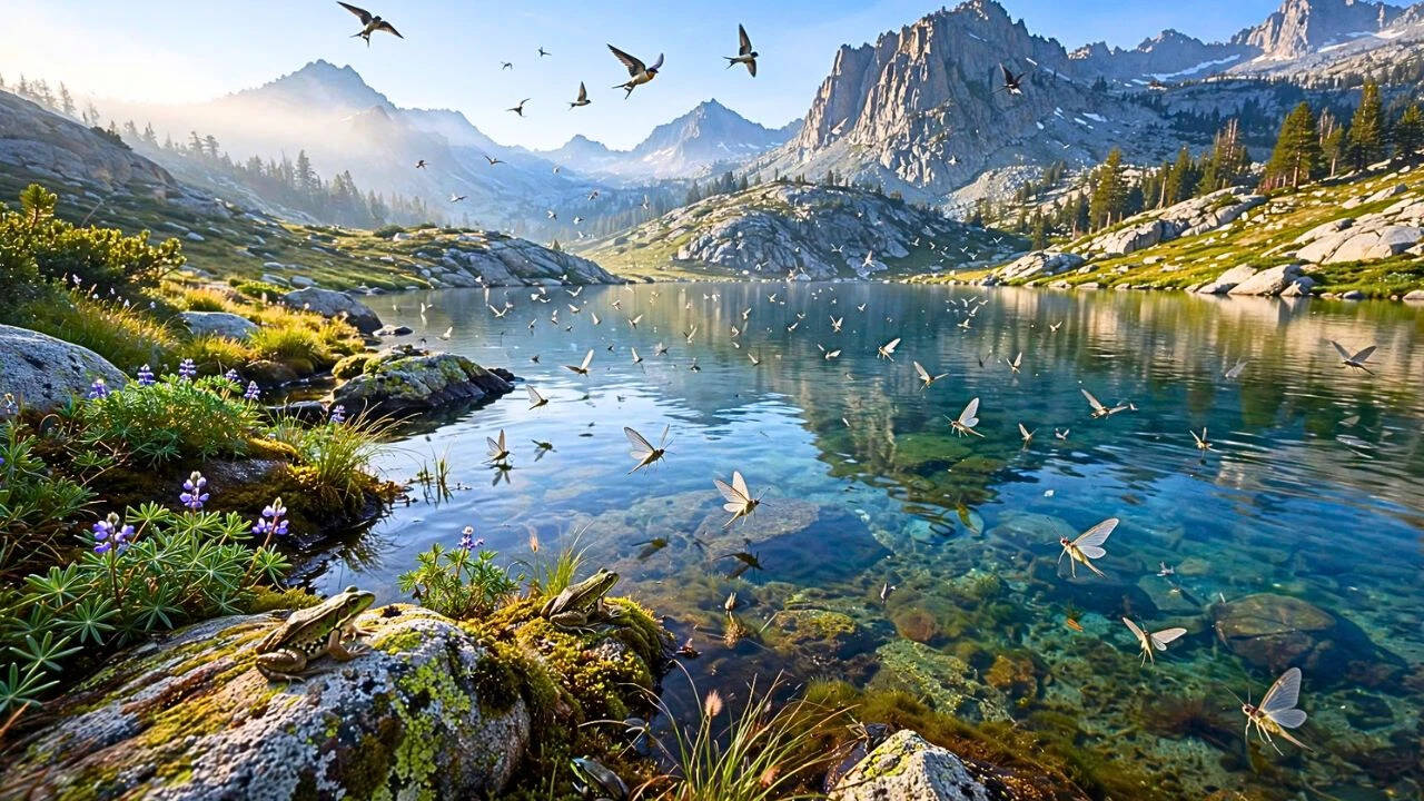 Scientists removed trout from a California lake, and wildlife began to recover