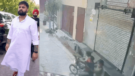 Masked men open fire at Punjabi singer Gulab Sidhu’s residence; CCTV video emerges